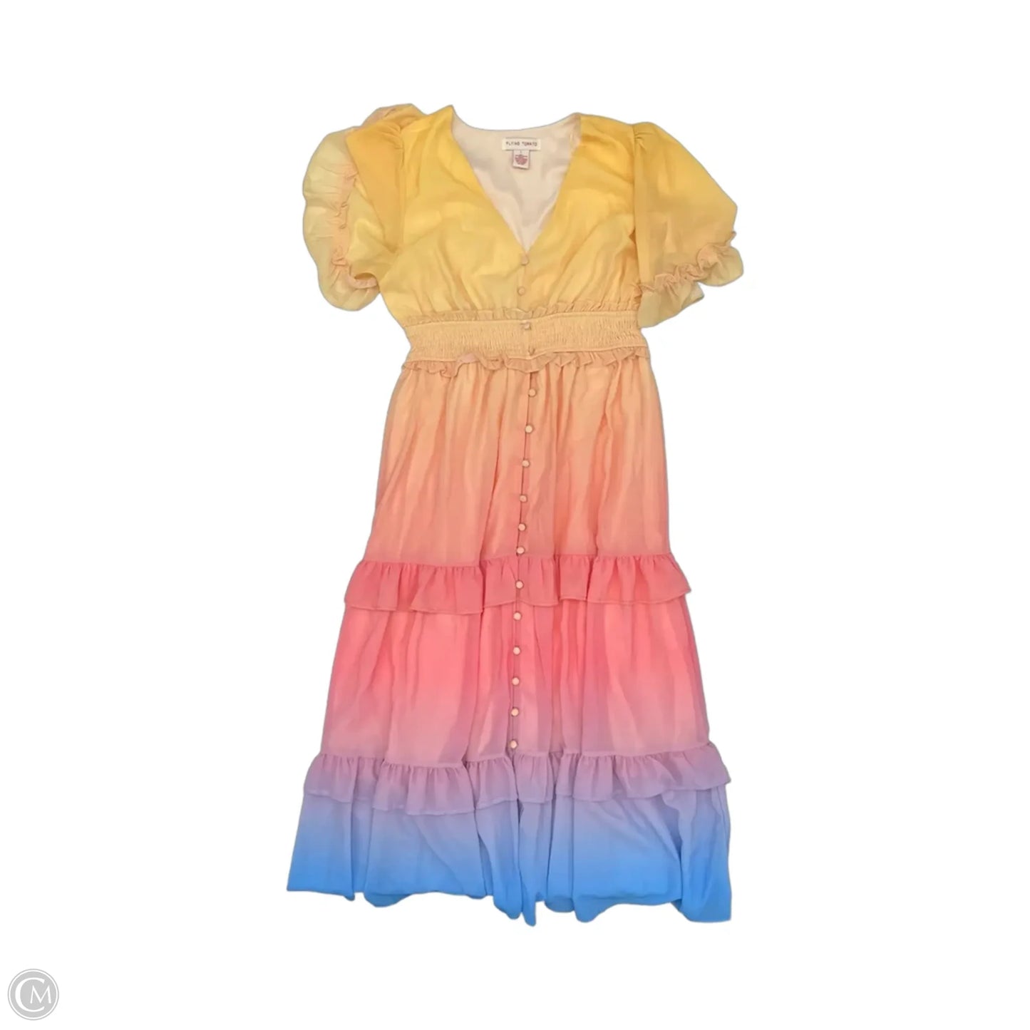 Dress Party Long By Flying Tomato In Ombre Print, Size: L