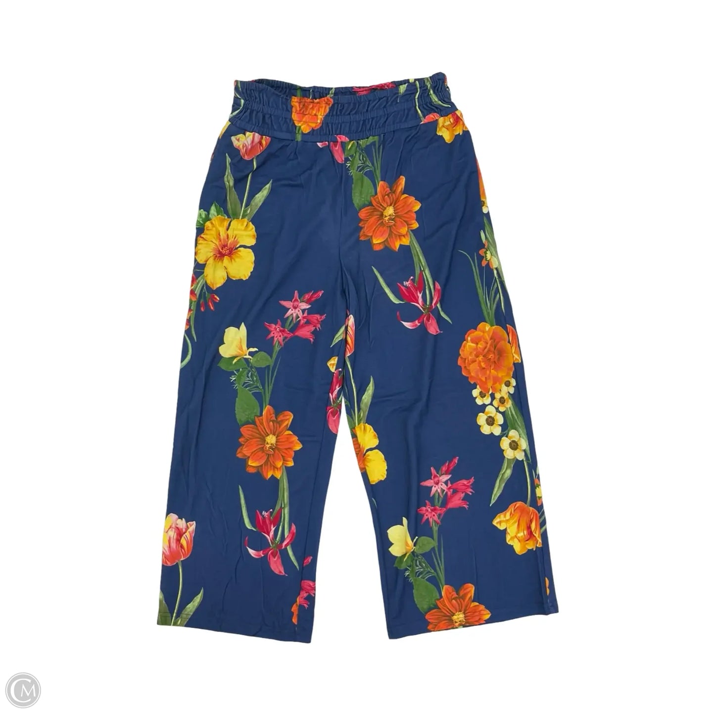 Pants Wide Leg By Cato In Tropical Print, Size: M