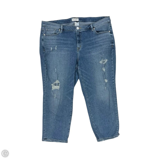 Jeans Straight By Lane Bryant In Blue Denim, Size: 20