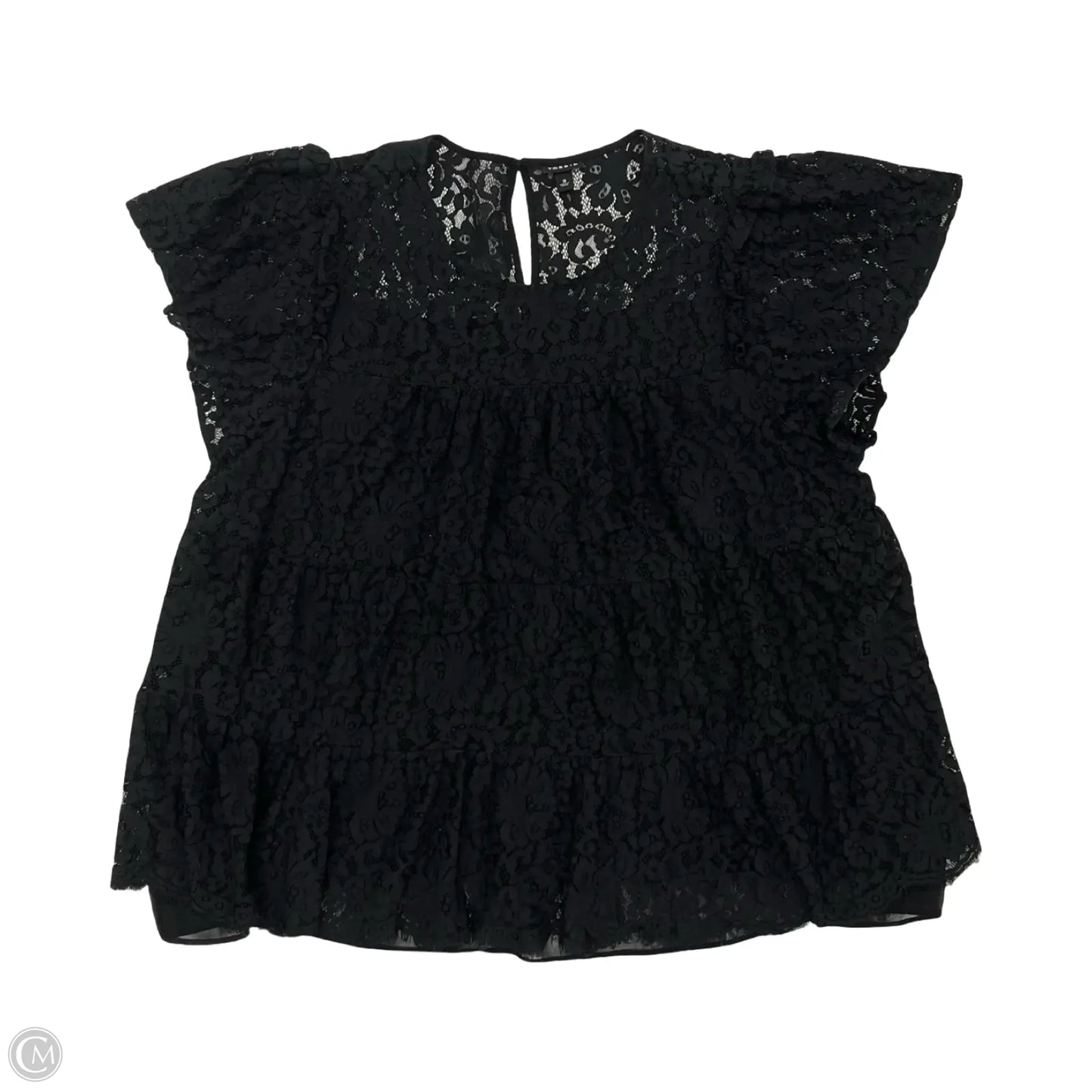 Blouse Short Sleeve By Torrid In Black, Size: 3x
