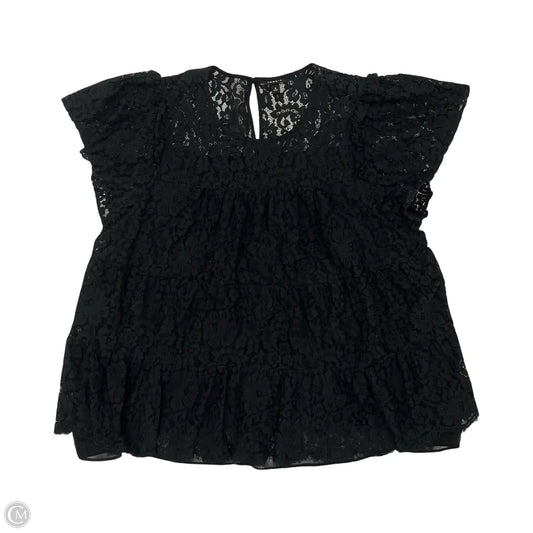 Blouse Short Sleeve By Torrid In Black, Size: 3x