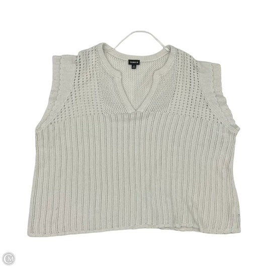 Sweater Short Sleeve By Torrid In White, Size: 3x