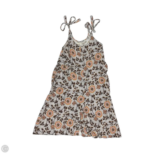 Jumpsuit By World Market In Floral Print, Size: L