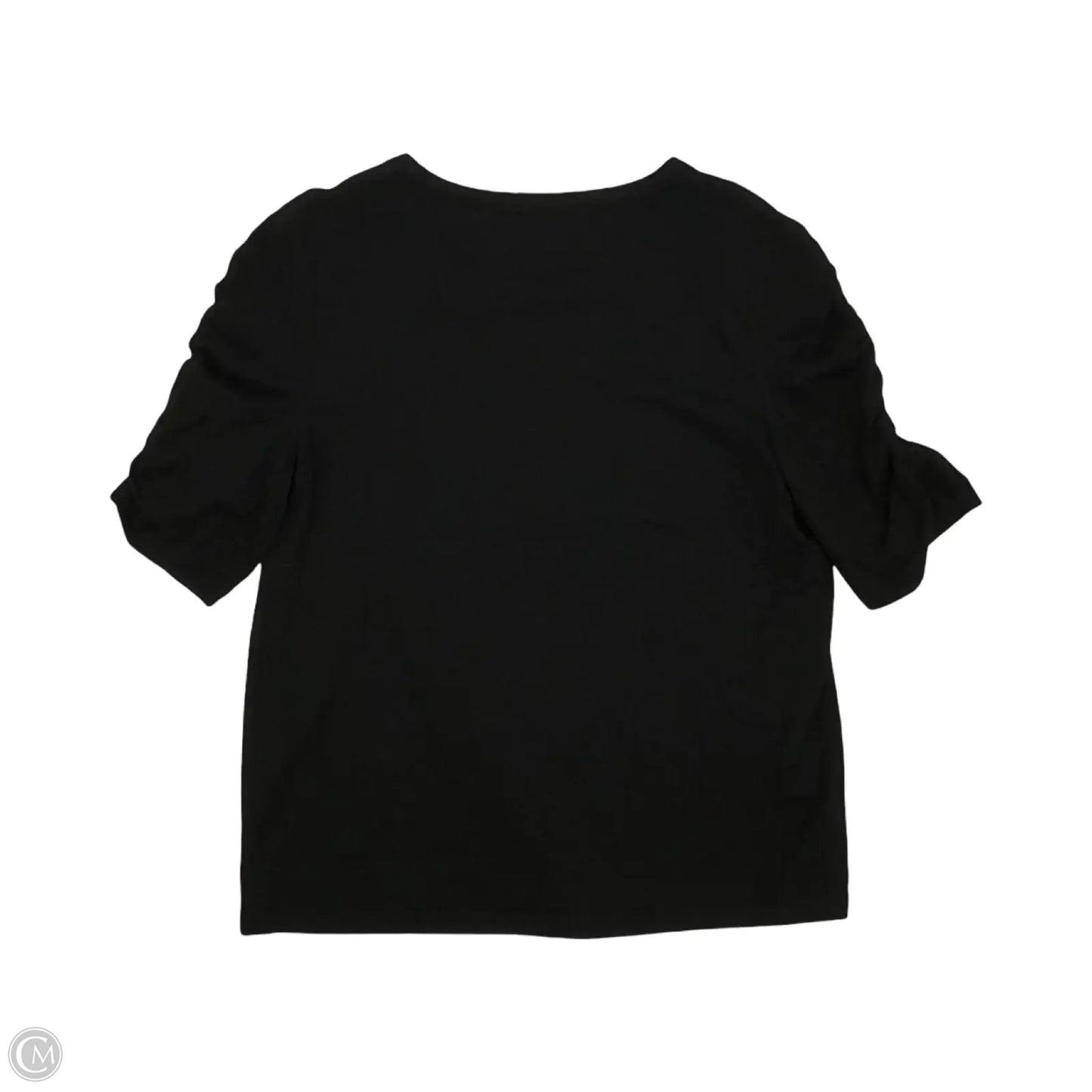 Top Short Sleeve By Loft In Black, Size: L