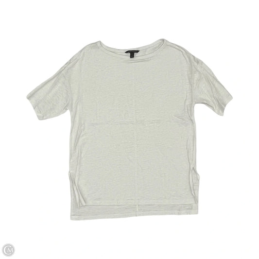 Top Short Sleeve By Banana Republic In White, Size: S
