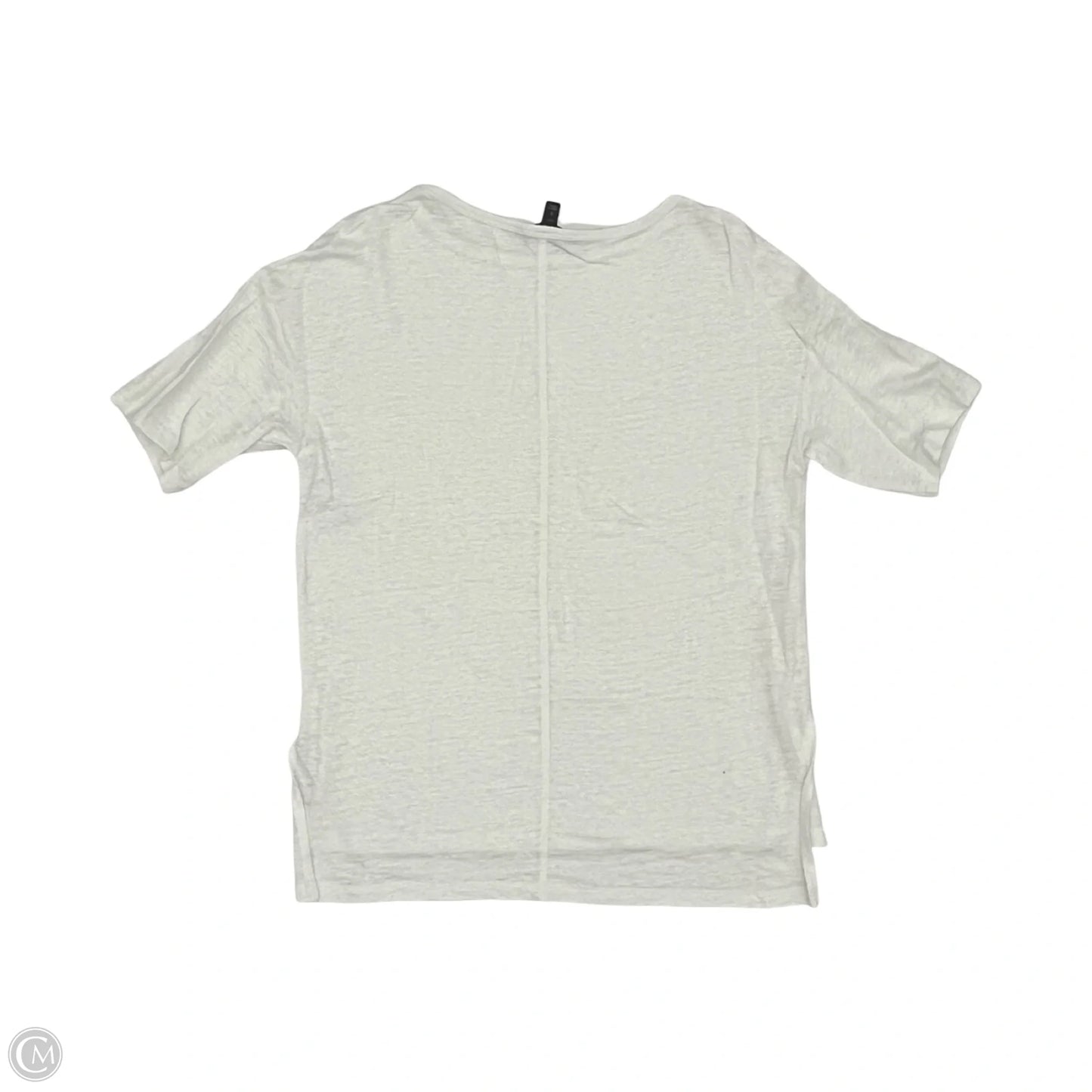 Top Short Sleeve By Banana Republic In White, Size: S