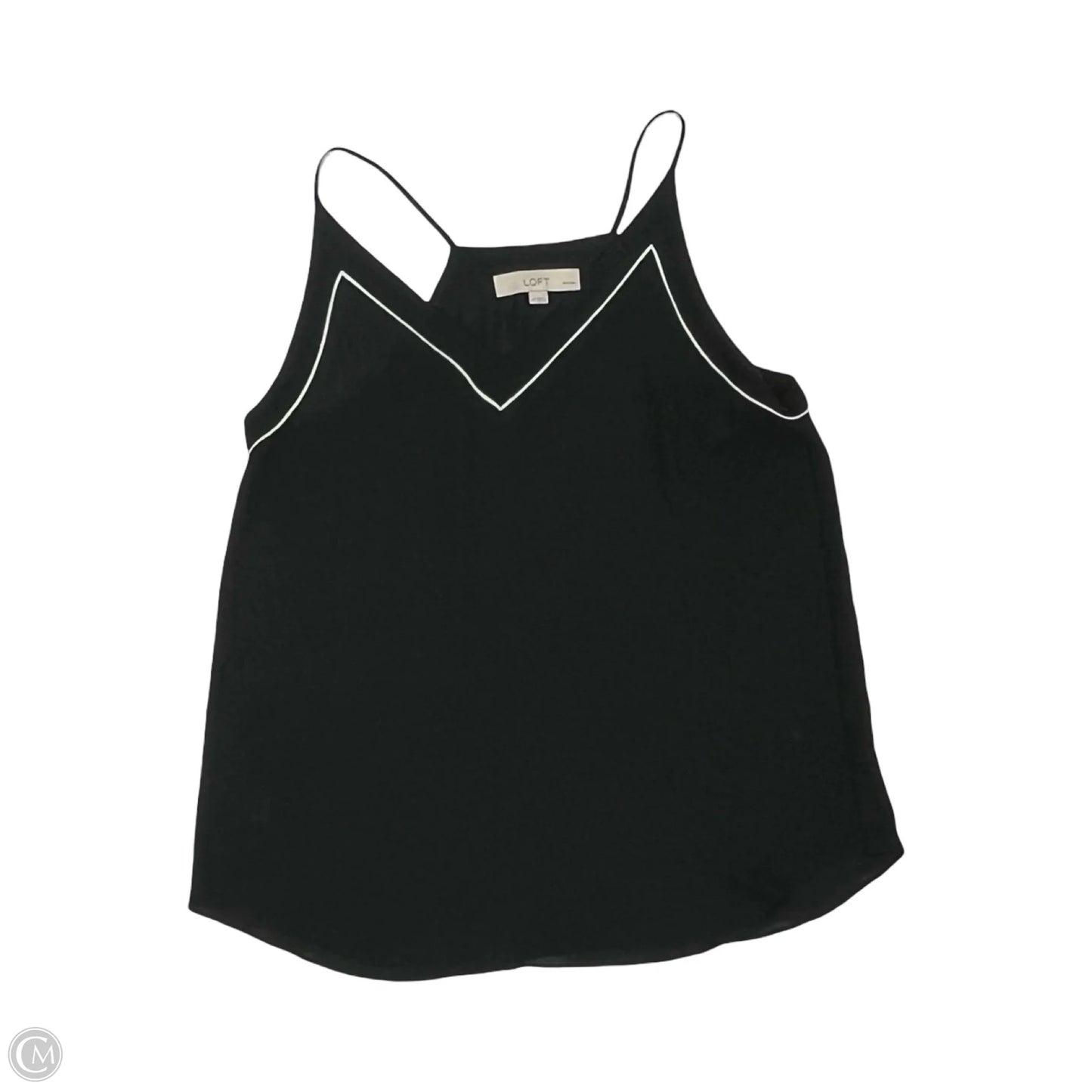 Blouse Sleeveless By Loft In Black, Size: Mp