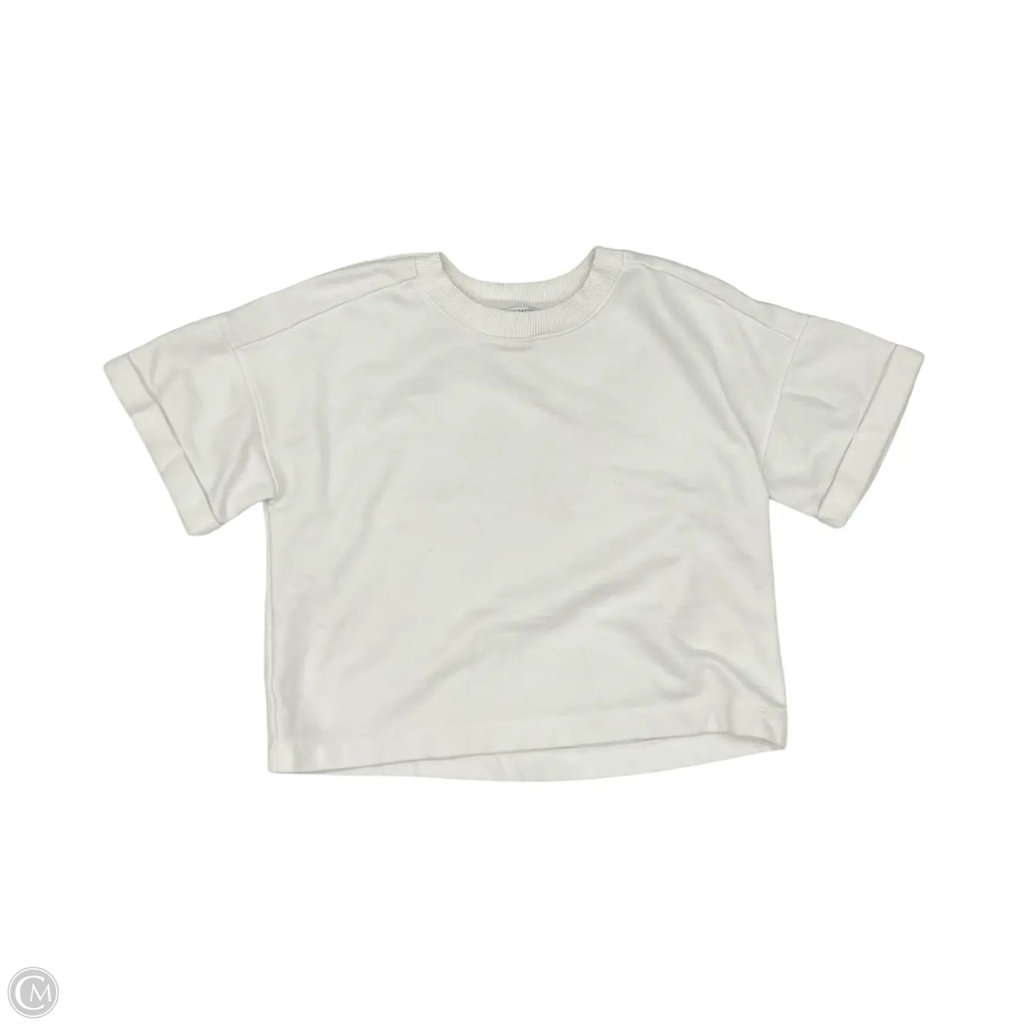 Top Short Sleeve By Ann Taylor In White, Size: S