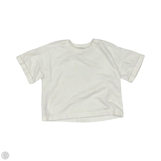 Top Short Sleeve By Ann Taylor In White, Size: S