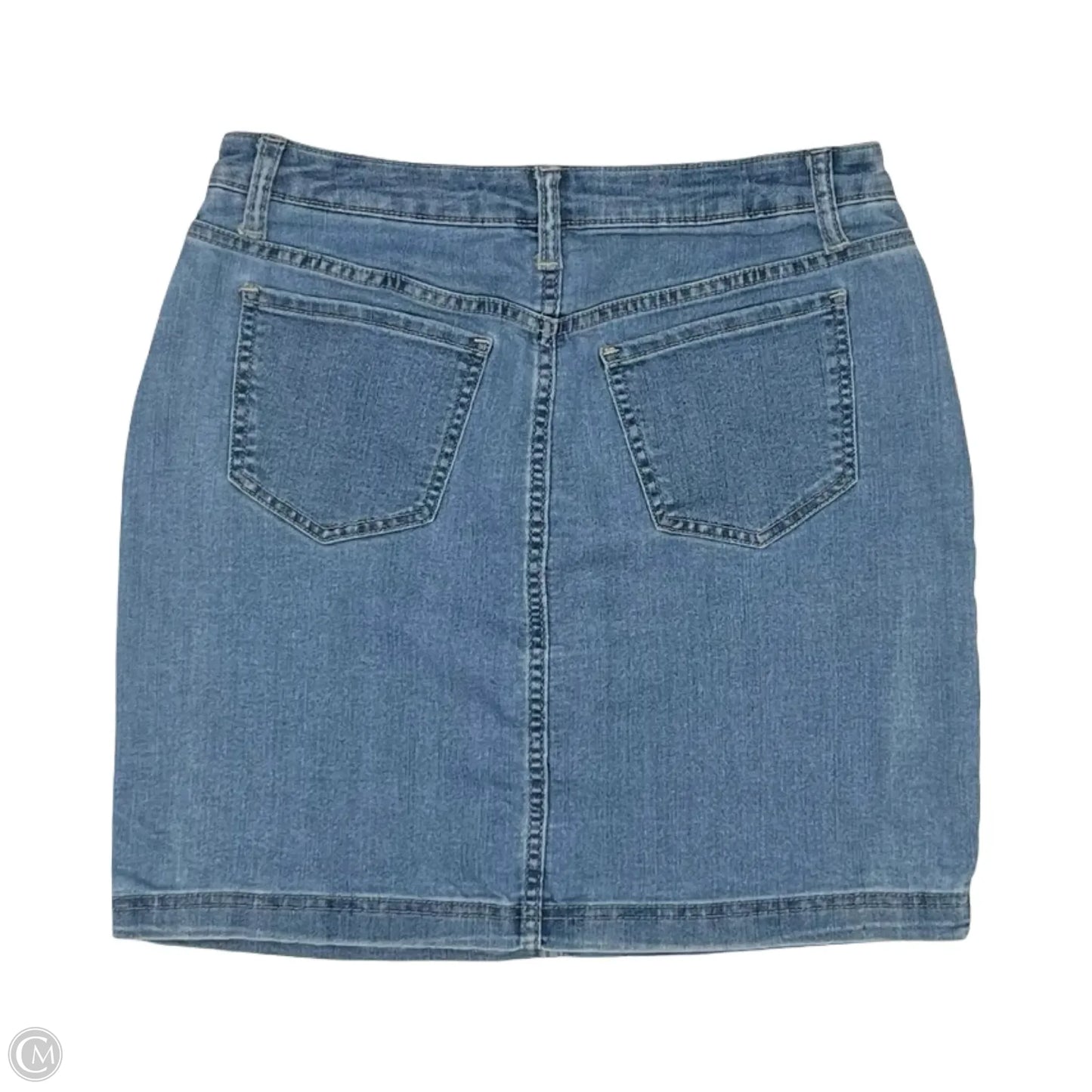 Skirt Mini & Short By Lee In Blue Denim, Size: 8
