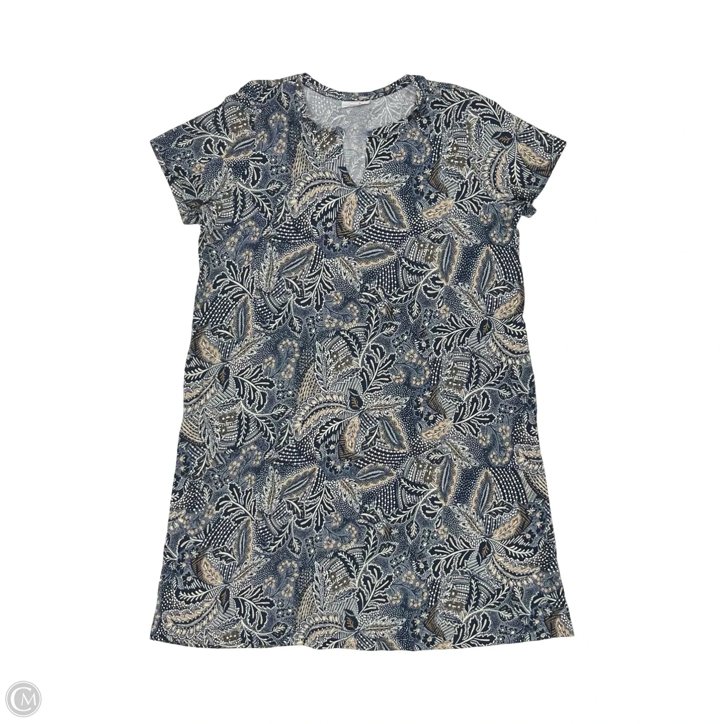 Dress Casual Short By J. Jill In Blue & Tan, Size: M