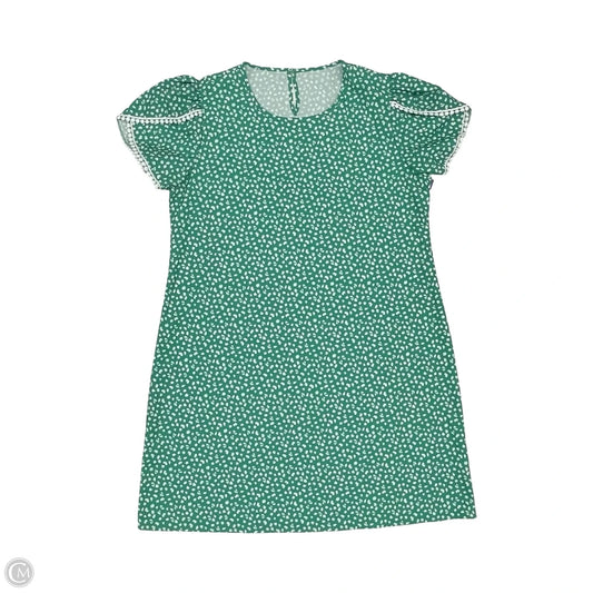 Dress Casual Short By Clothes Mentor In Green & White, Size: Xl
