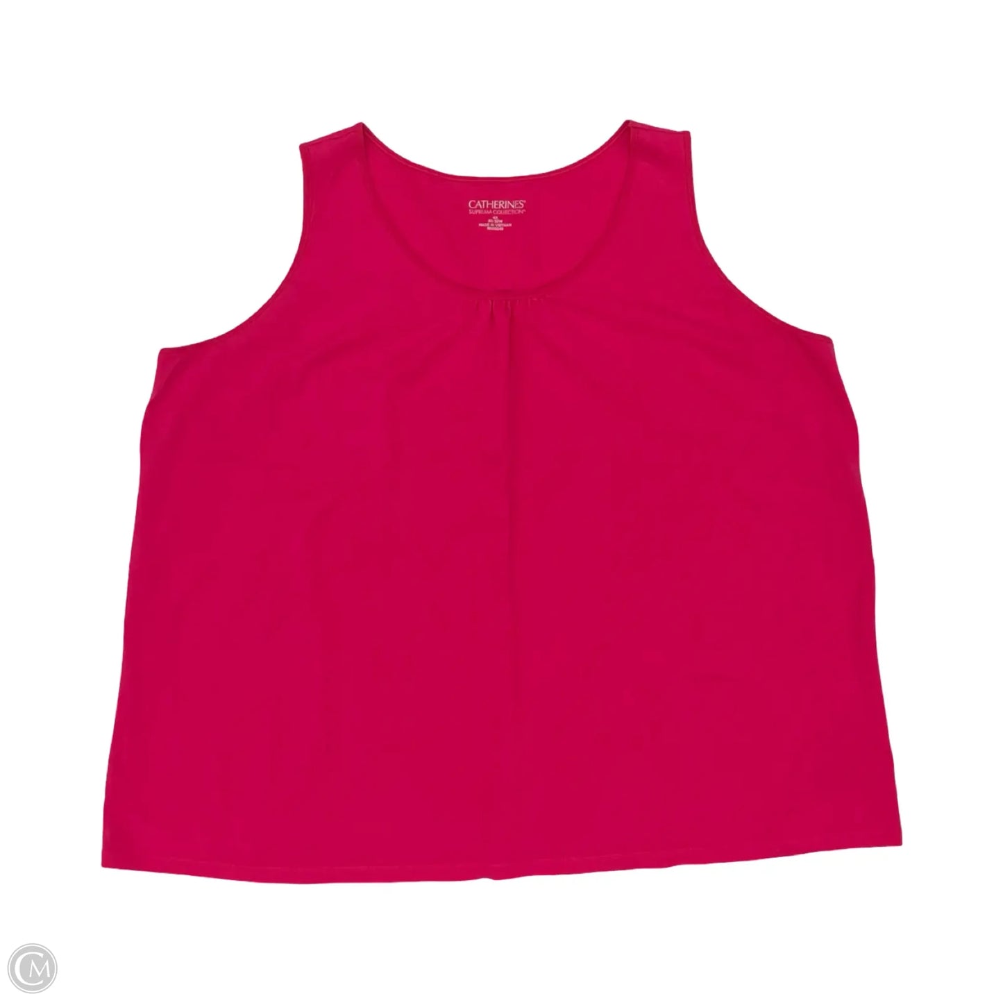 Top Sleeveless By Catherines In Pink, Size: 4x
