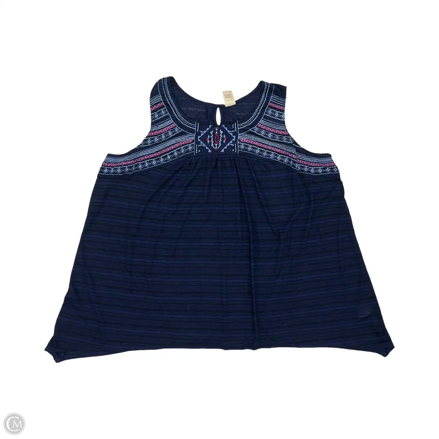 Top Sleeveless By Faded Glory In Blue, Size: 4x