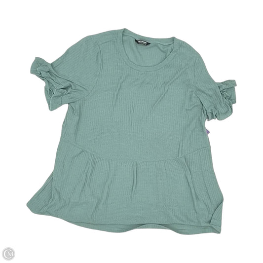 Top Short Sleeve By Bloomchic In Blue, Size: 3x