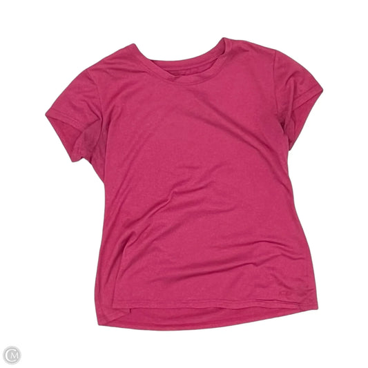 Athletic Top Short Sleeve By Champion In Pink, Size: M