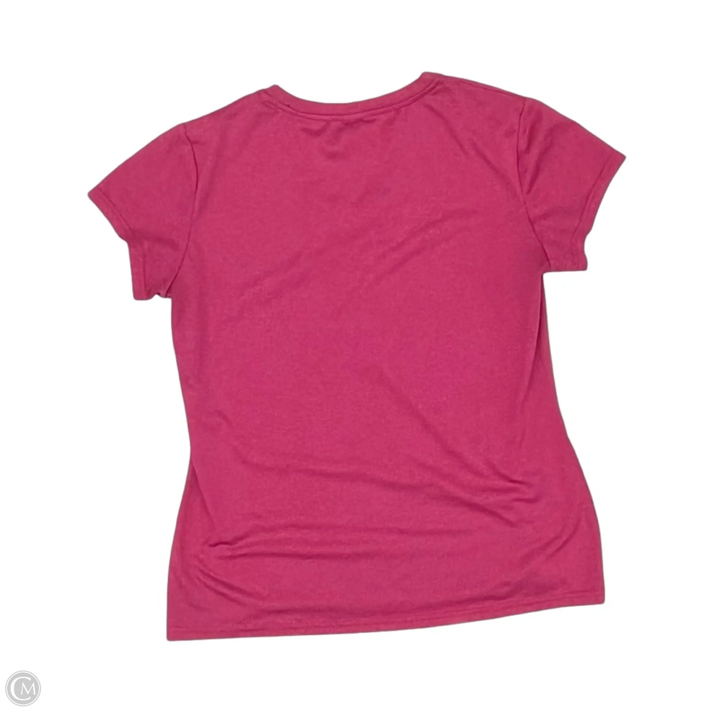 Athletic Top Short Sleeve By Champion In Pink, Size: M