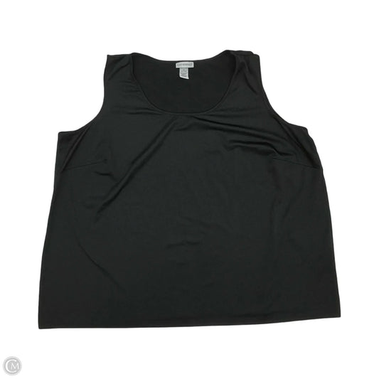 Blouse Sleeveless By Catherines In Black, Size: 4x