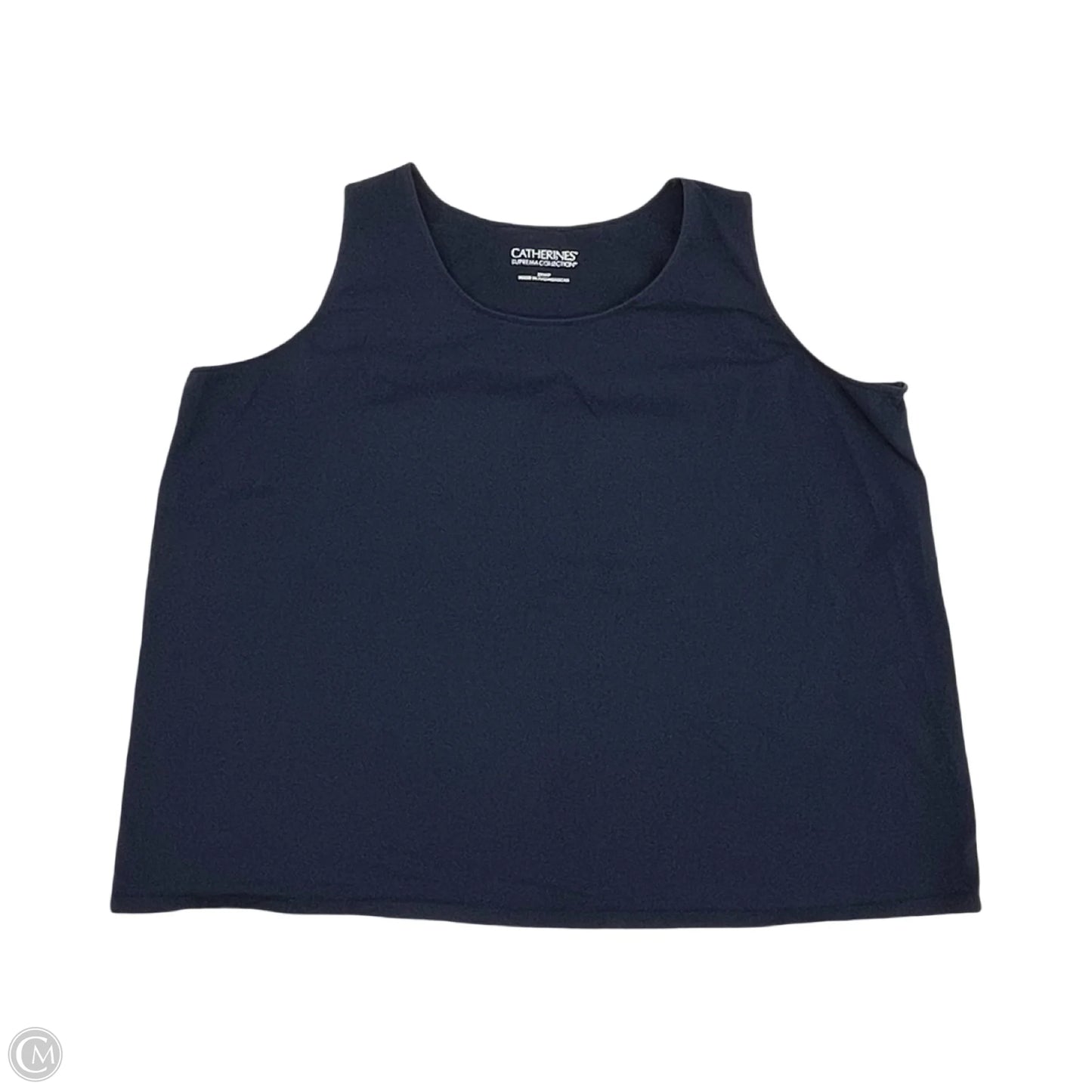 Top Sleeveless By Catherines In Blue, Size: 3x
