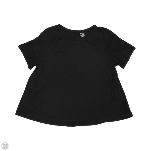 Top Short Sleeve By Lane Bryant In Black, Size: 4x