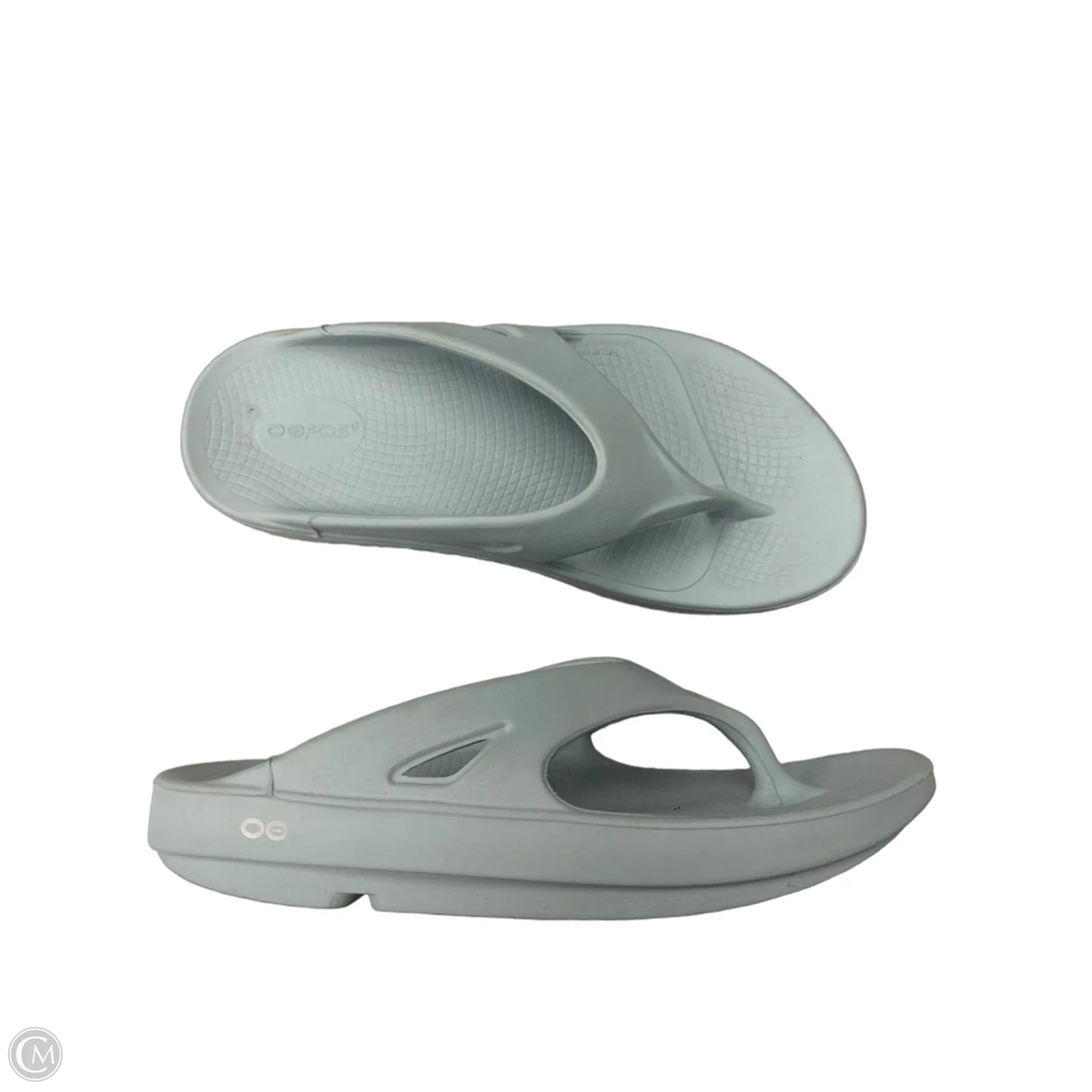 Sandals Flip Flops By Oofos In Blue, Size: 11