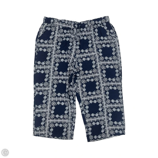 Pants Linen By Sonoma In Blue & White, Size: 3x