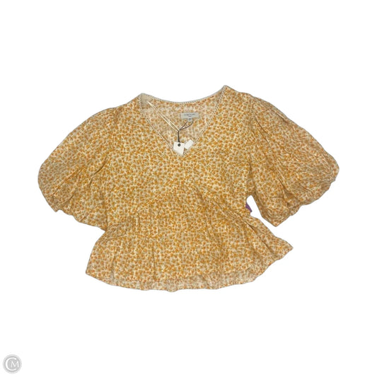 Blouse Short Sleeve By Habitual In Orange, Size: L