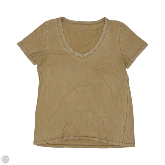Top Short Sleeve Basic By Aerie In Tan, Size: S