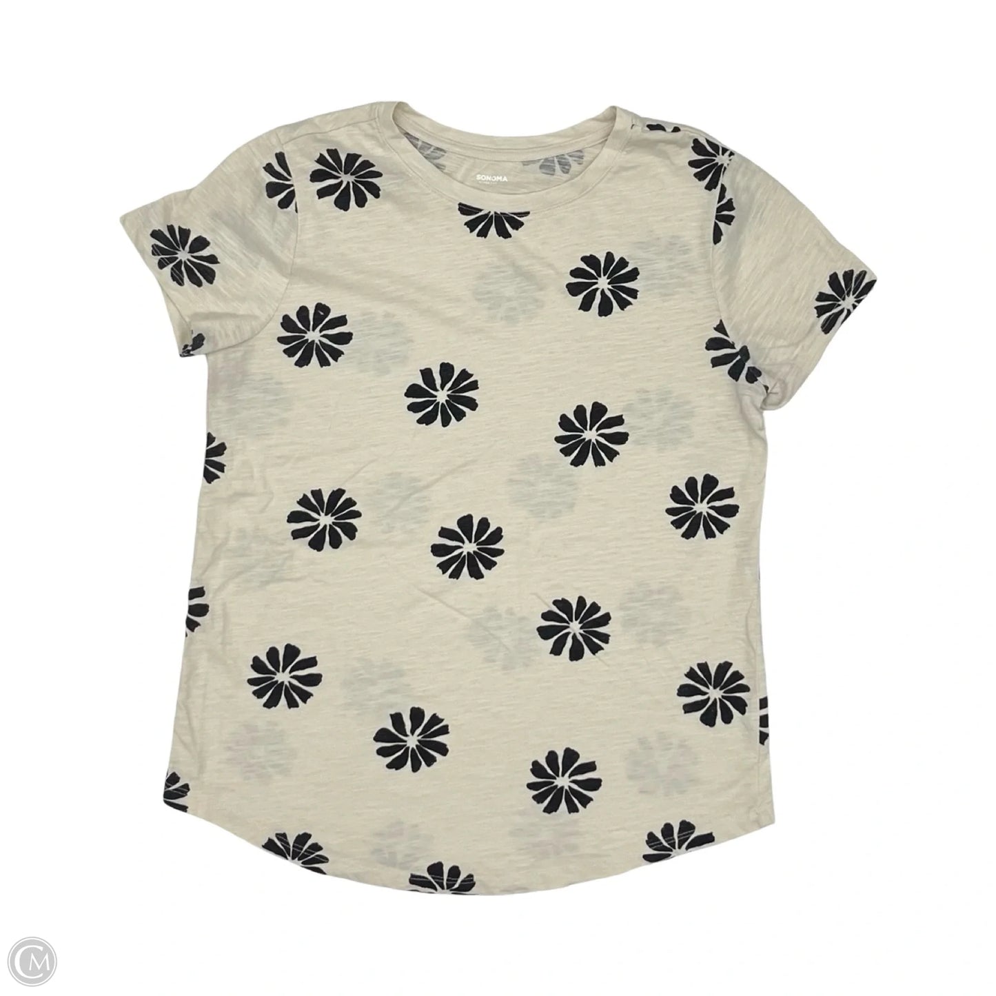Top Short Sleeve By Sonoma In Cream, Size: S