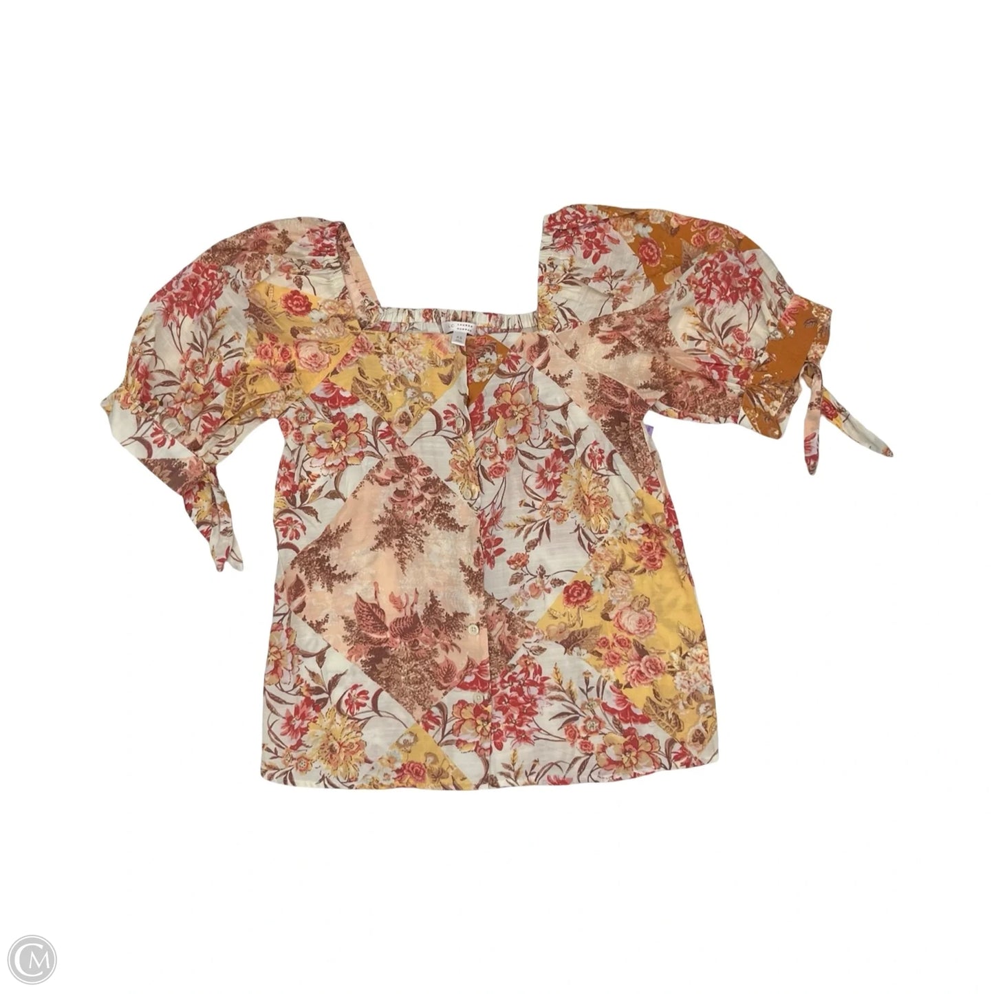 Blouse Short Sleeve By Lc Lauren Conrad In Orange, Size: Xs