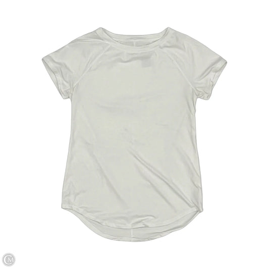 Athletic Top Short Sleeve By All In Motion In White, Size: Xs