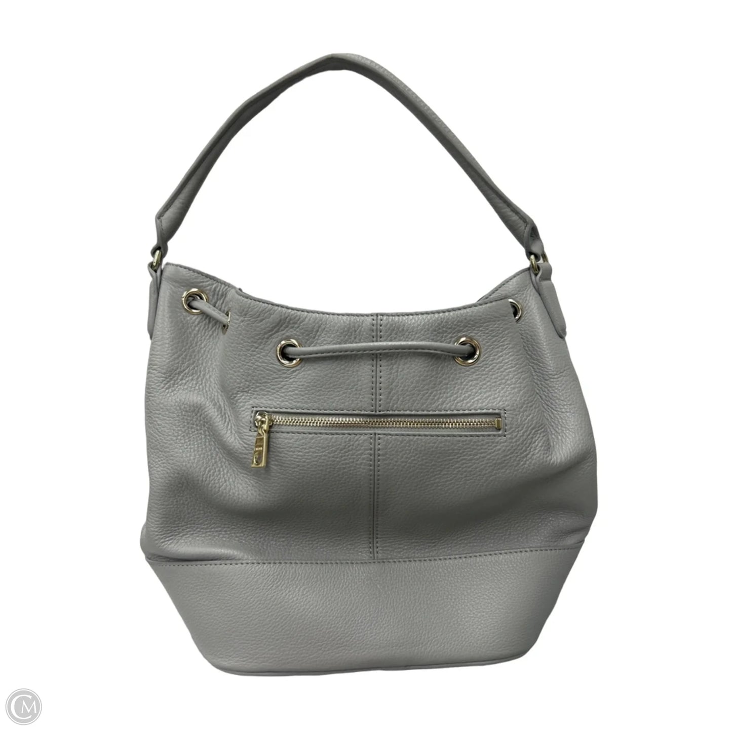 Handbag Leather By Dkny, Size: Medium