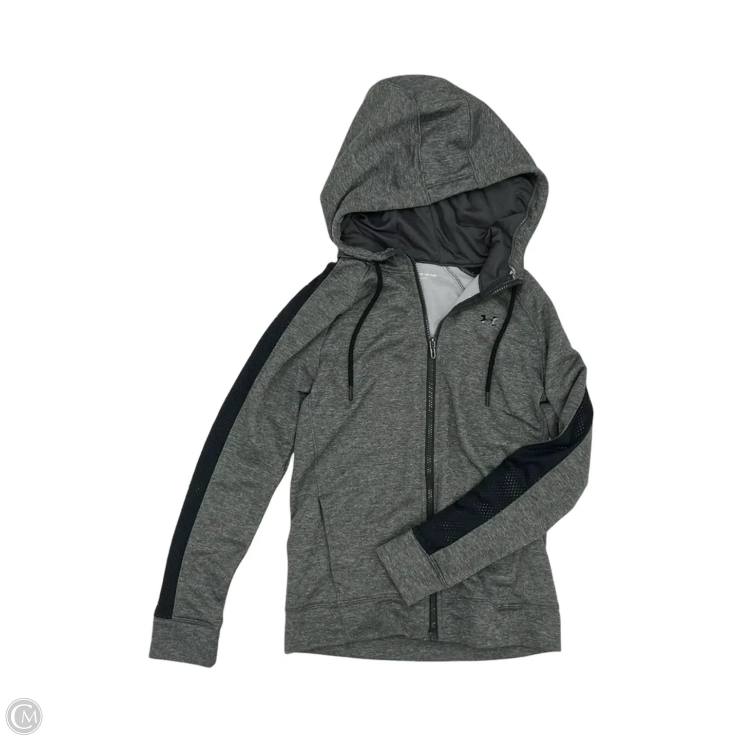 Athletic Sweatshirt Hoodie By Under Armour In Grey, Size: Xs