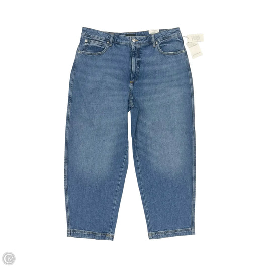 Jeans Wide Leg By Free Assembly In Blue Denim, Size: 16