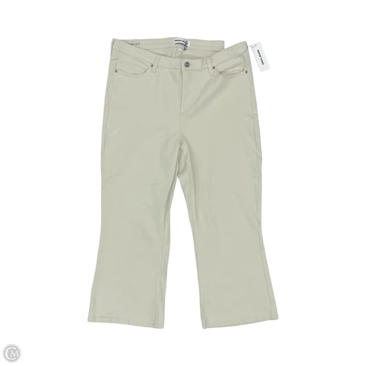 Jeans Cropped By Dkny In Tan Denim, Size: 16