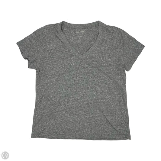 Top Short Sleeve Basic By Universal Thread In Grey, Size: L