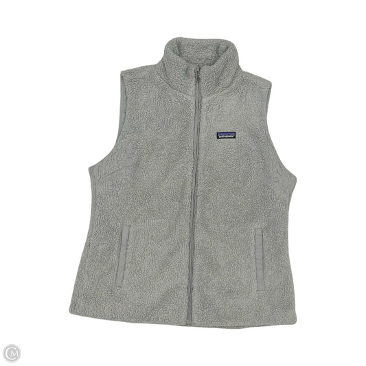 Vest Faux Fur & Sherpa By Patagonia In Grey, Size: Xl