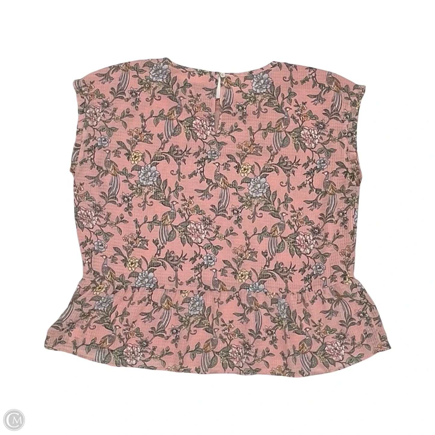Blouse Short Sleeve By Loft In Pink, Size: Lp