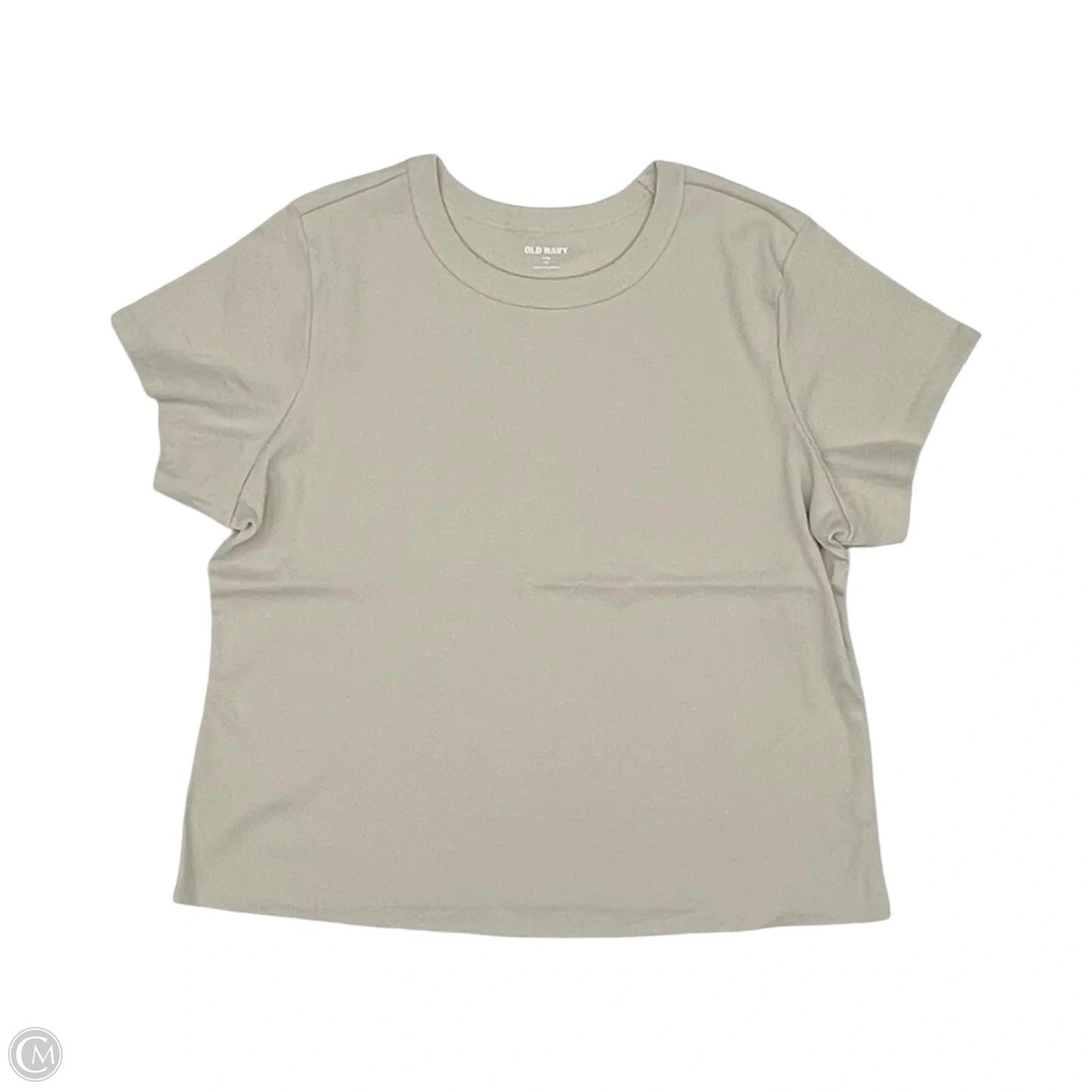 Top Short Sleeve Basic By Old Navy In Tan, Size: 2x