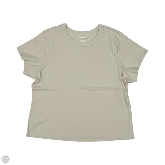 Top Short Sleeve Basic By Old Navy In Tan, Size: 2x