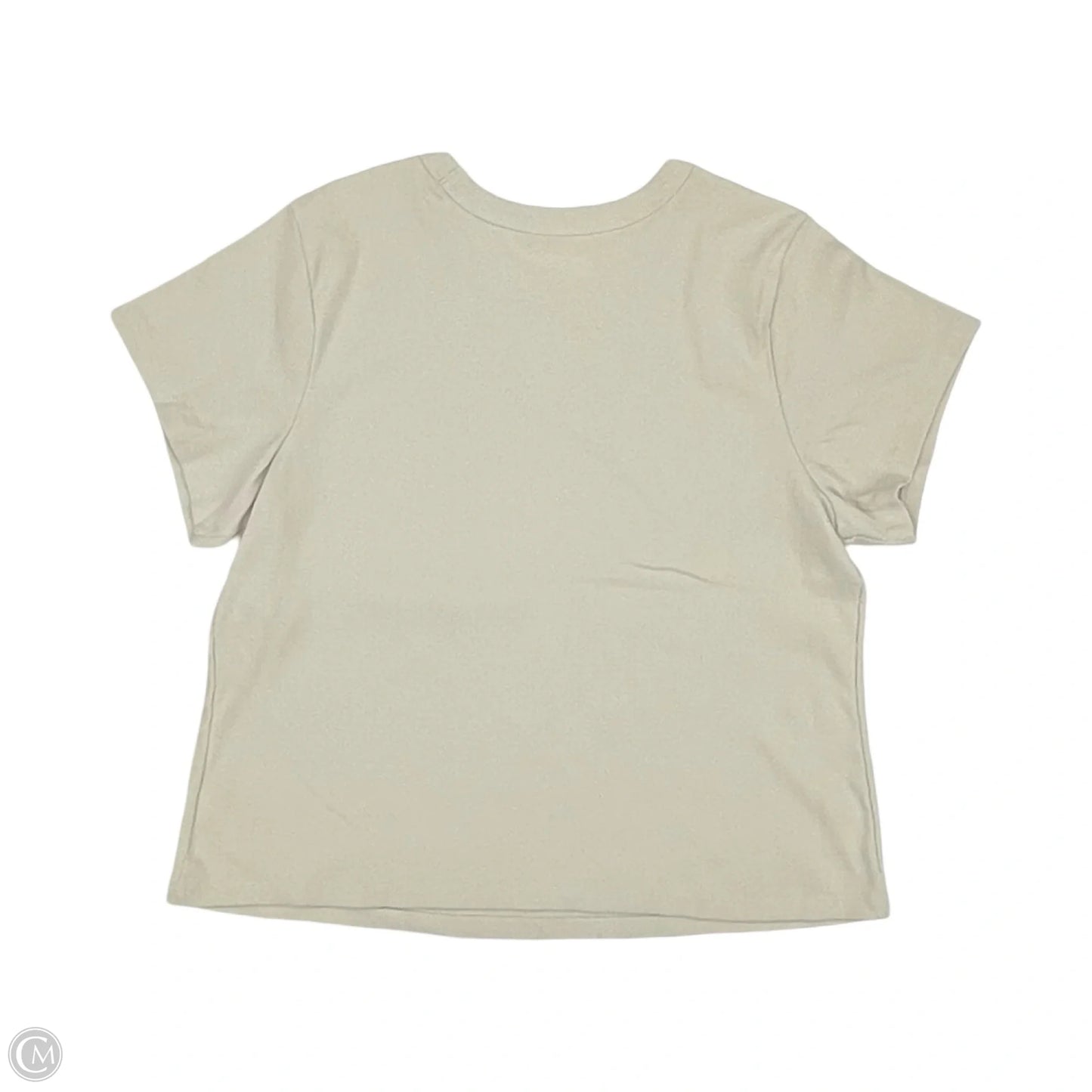 Top Short Sleeve By Cme In Cream, Size: 2x