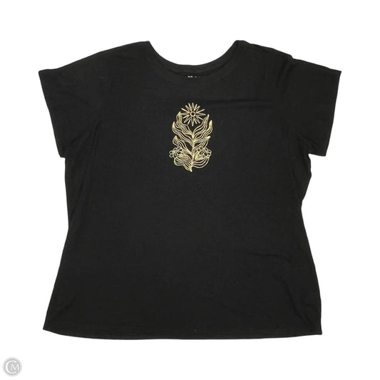 Top Short Sleeve By Torrid In Black, Size: 4x