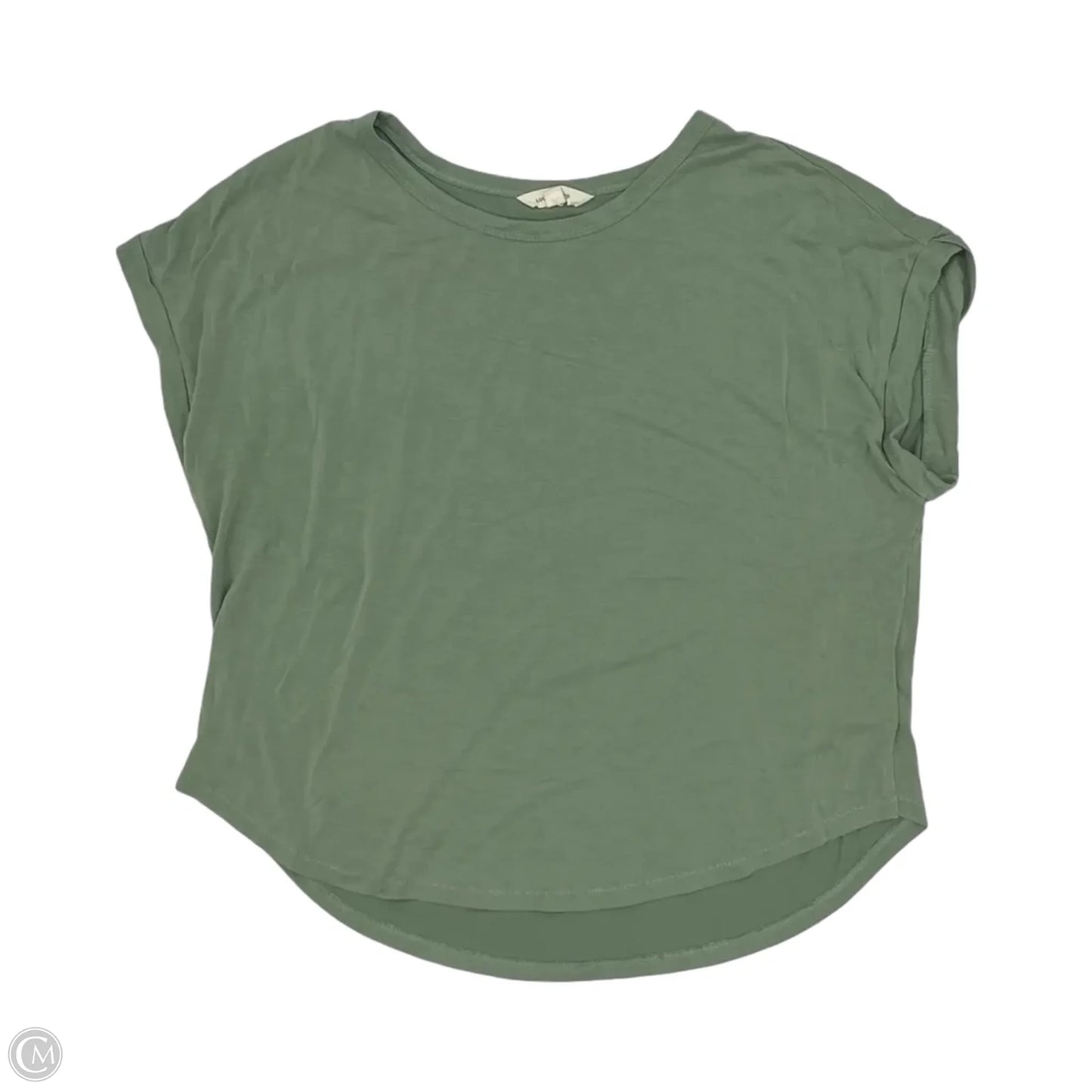 Top Short Sleeve By Lucky Brand In Green, Size: L