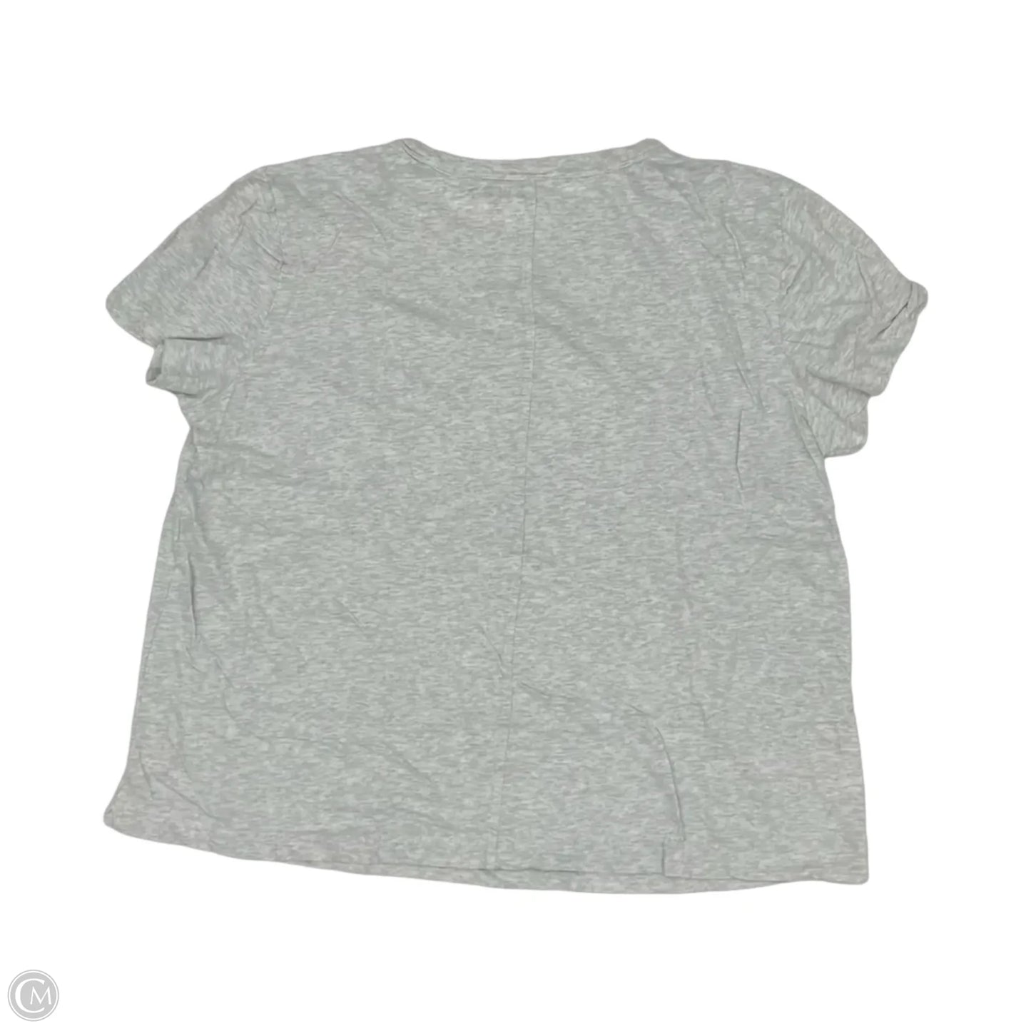 Top Short Sleeve Basic By Loft In Grey, Size: Xl