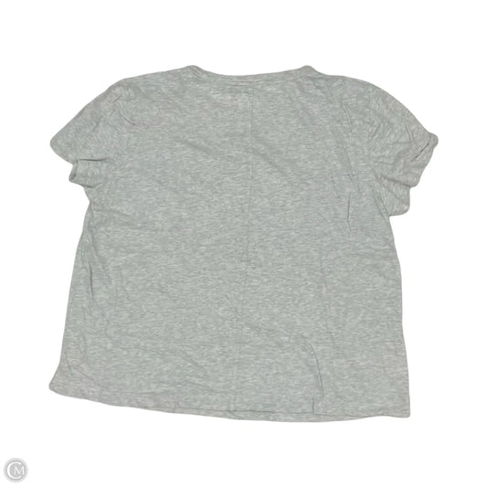 Top Short Sleeve Basic By Loft In Grey, Size: Xl