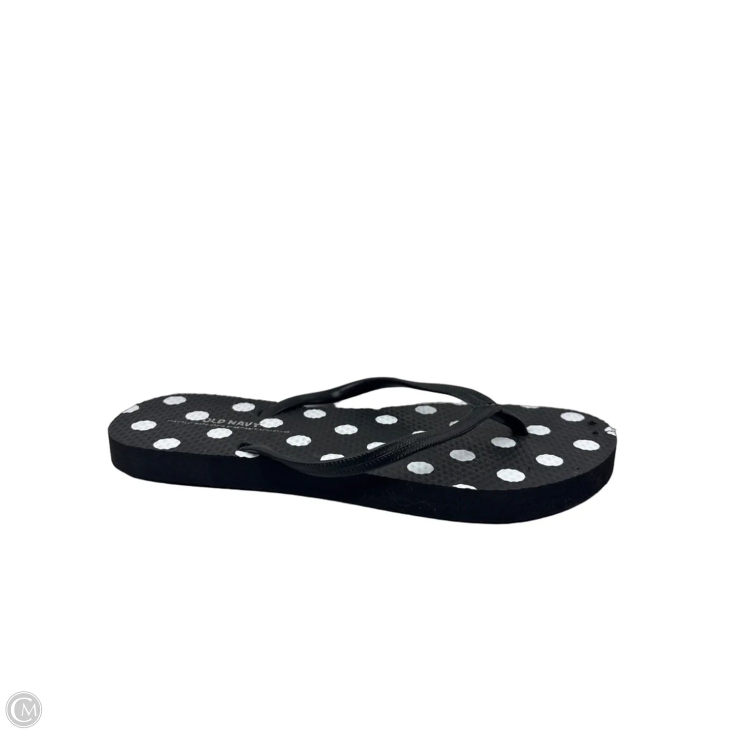 Sandals Flip Flops By Old Navy In Black & White, Size: 6