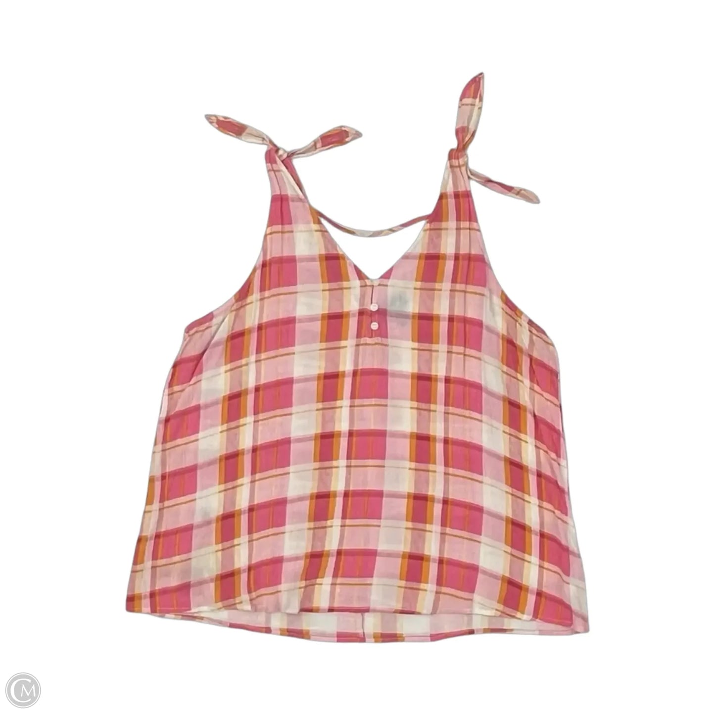 Top Sleeveless By Ana In Orange & Pink, Size: Xl