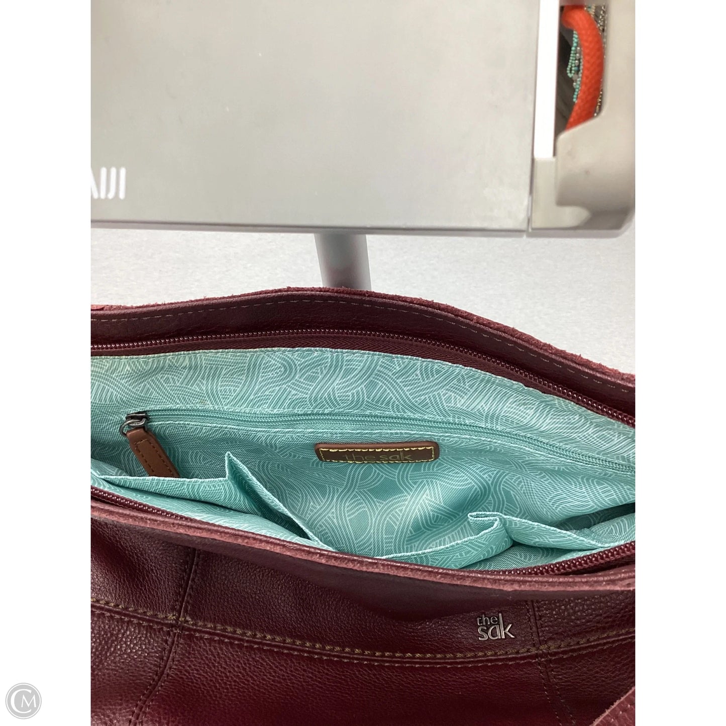 Handbag Leather By The Sak, Size: Small