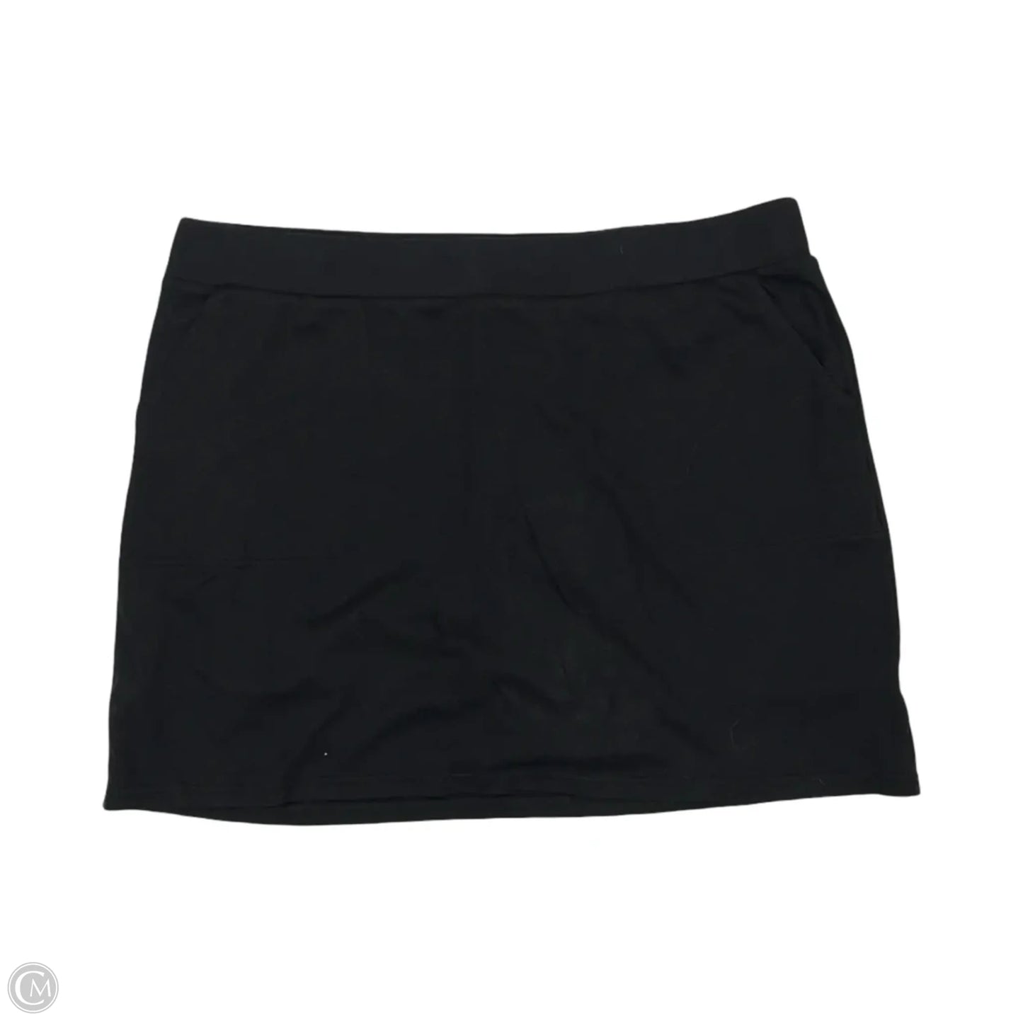 Skort By Croft And Barrow In Black, Size: Xxl