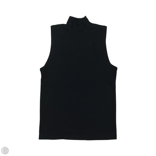 Top Sleeveless By Loft In Black, Size: L